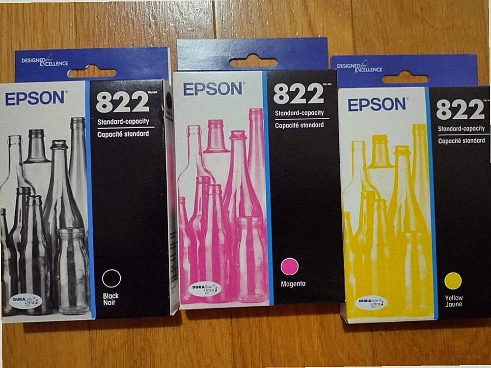 2028 Genuine Epson Lot #822 Ink WorkForce WF-3820 3823 4820 4830 4833 4834 New