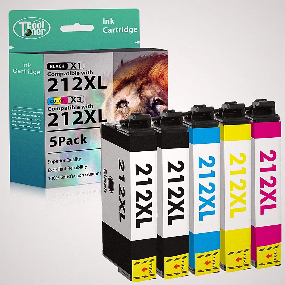 212XL Ink compatible with Epson 212 XL Workforce XP-4100 WF-2850 Printer Lot