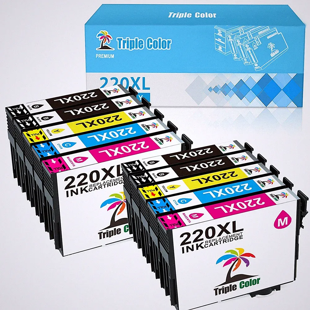 220XL Ink Cartridges Compatible for Epson WorkForce WF2630 XP-424 XP-420 WF-2750