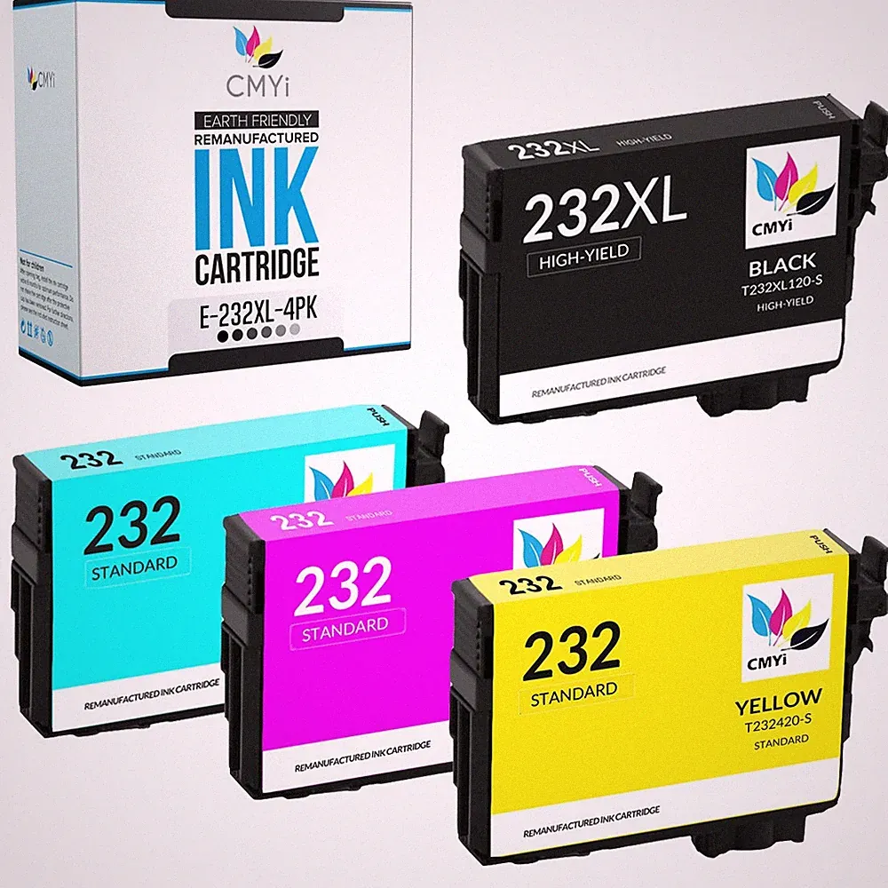 232 and 232 XL CMYi Ink Lot for Epson 232XL Fits XP-4200 XP-4205 WF-2930 WF2950