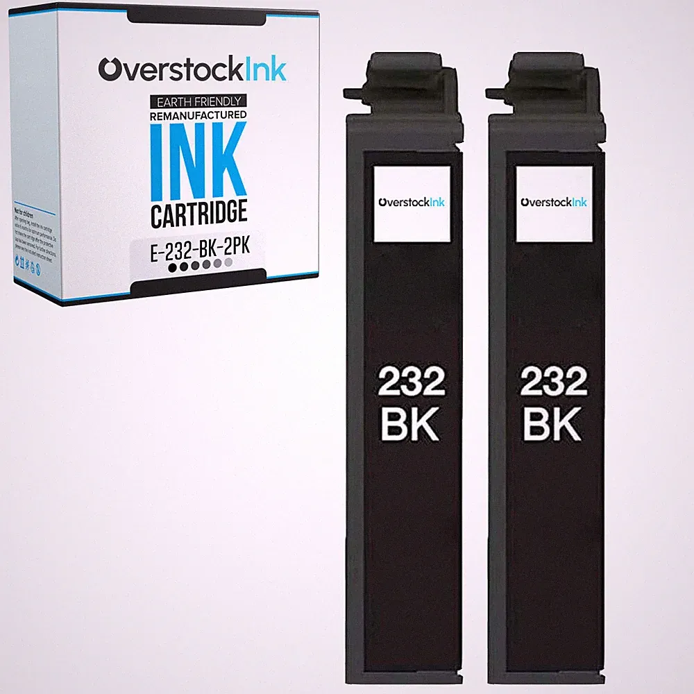 2PK Compatible OSI T232 Black Ink Cartridges for Epson WorkForce WF-2930 WF-2950