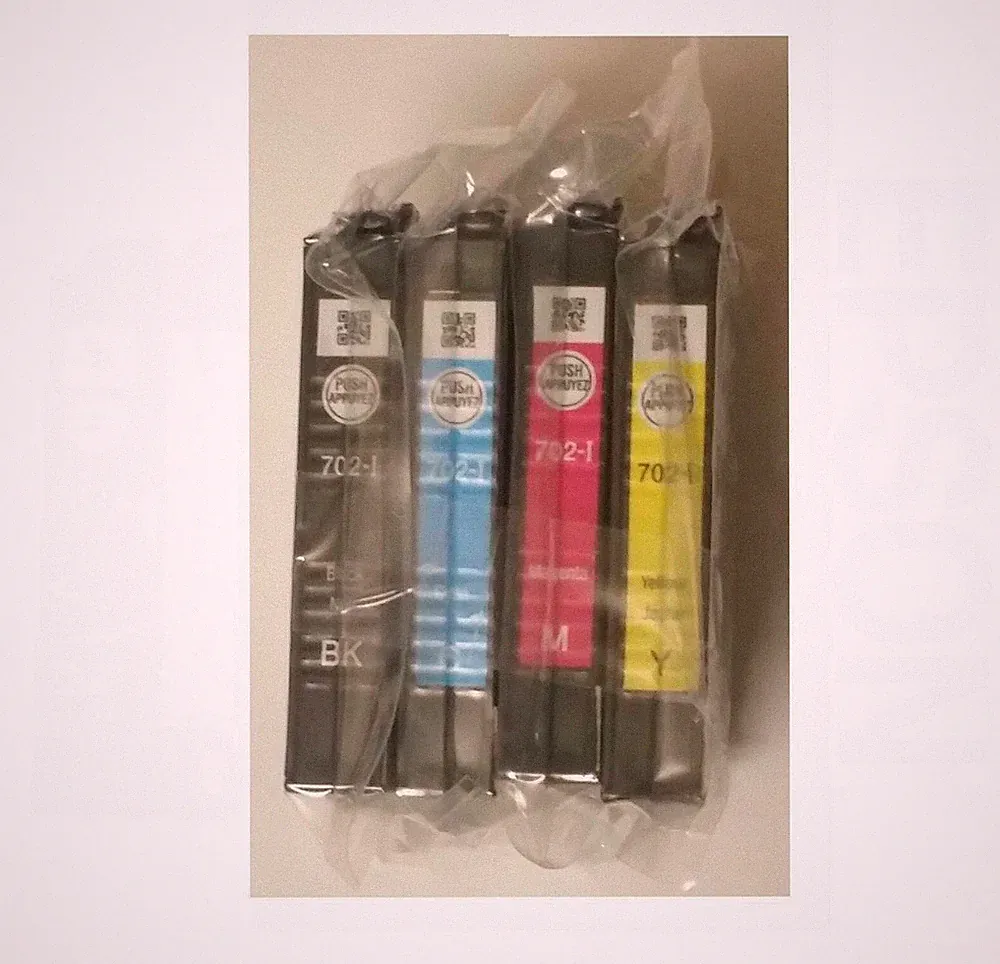 4 pack Black Combo Color Genuine 702 Combo Ink cartridge for Epson Printer OEM