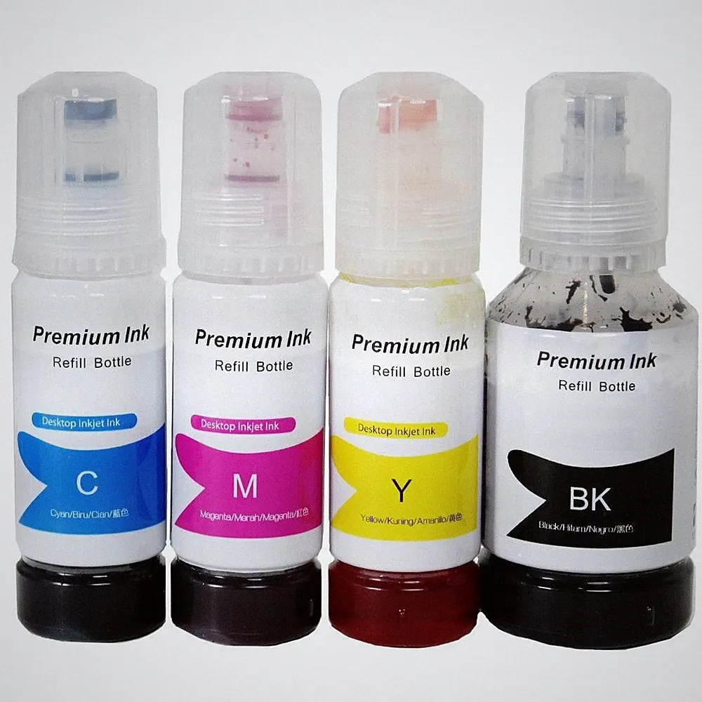 4 pack Refill Ink Bottles Fit for Epson EcoTank T502 Workforce ET-4750 ET-3750