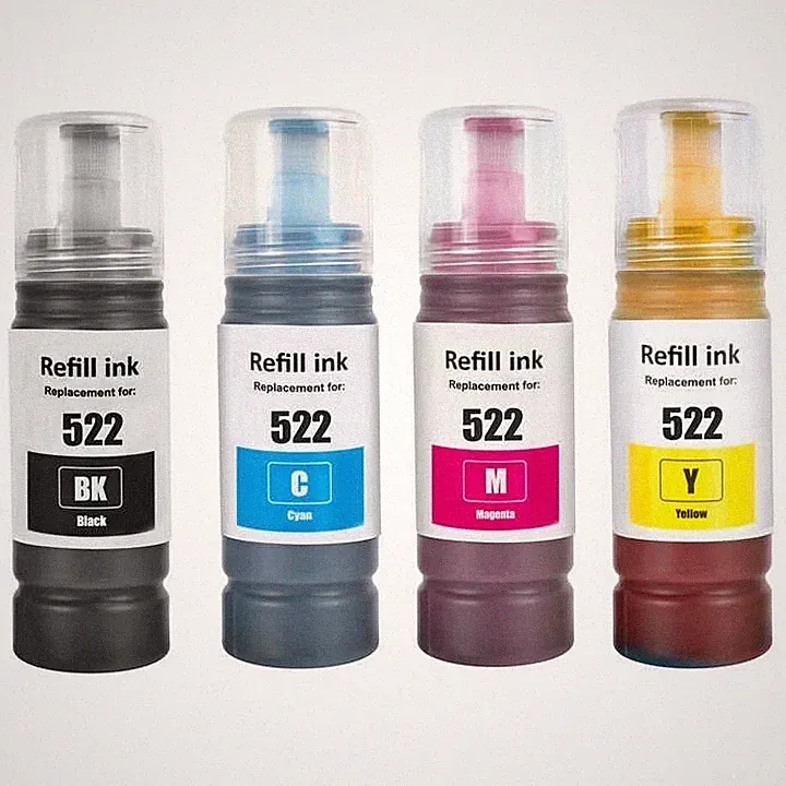 4x Ink Refill Bottle For Epson 522 T522 Ecotank ET-2400 4800 2800 2803 2720 4700