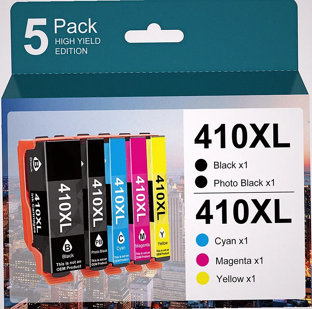5 410XL T410XL Ink Compatible With Epson XP-830 XP-630 XP-7100XP-530 XP-635