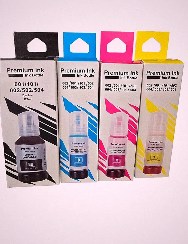 502 Epson Compatible Printer Ink Combo Pack- Black, Cyan, Magenta, Yellow
