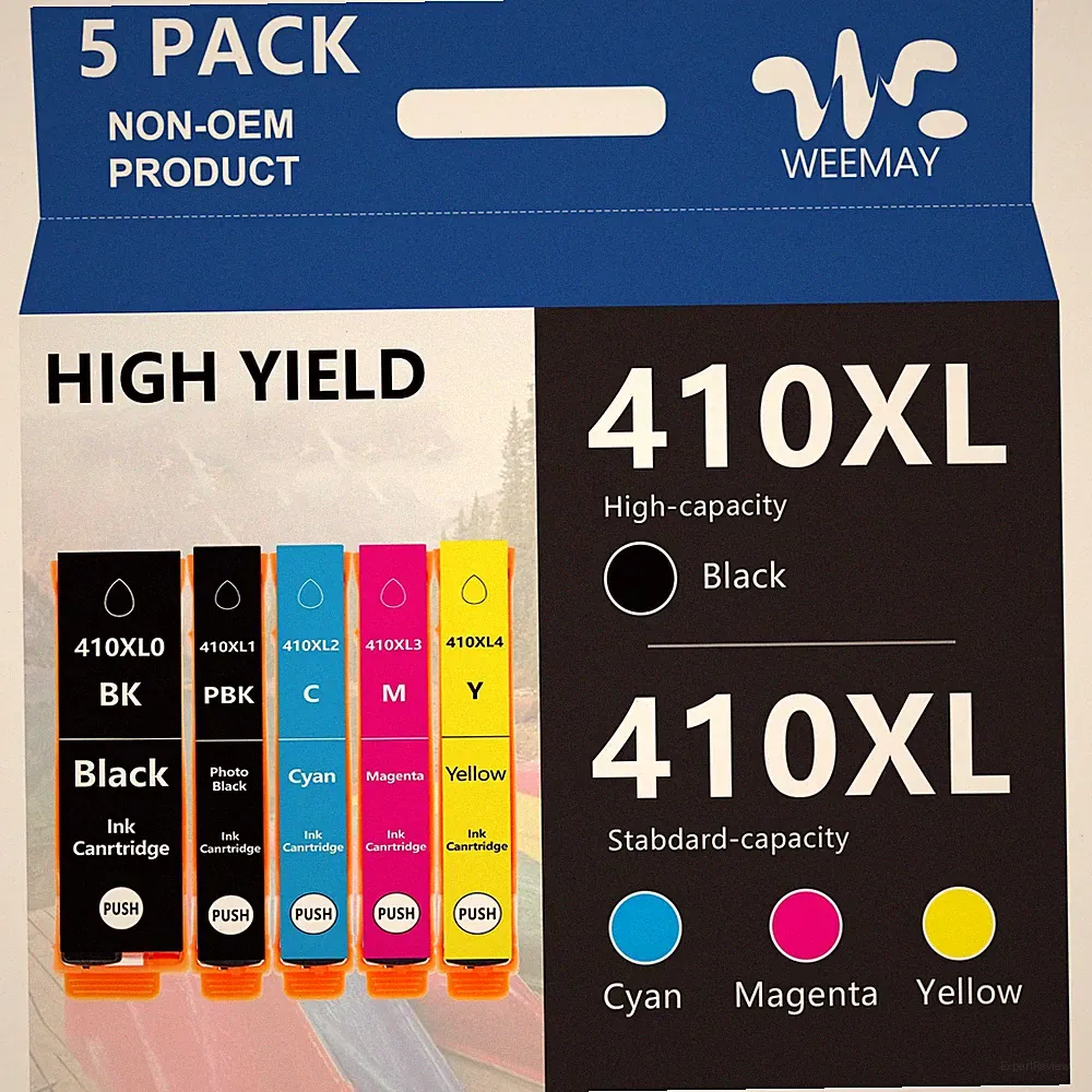 5Pack 410xl T410xl Ink For Epson Expression XP-530 XP-630 XP-640 XP-830 XP-7100
