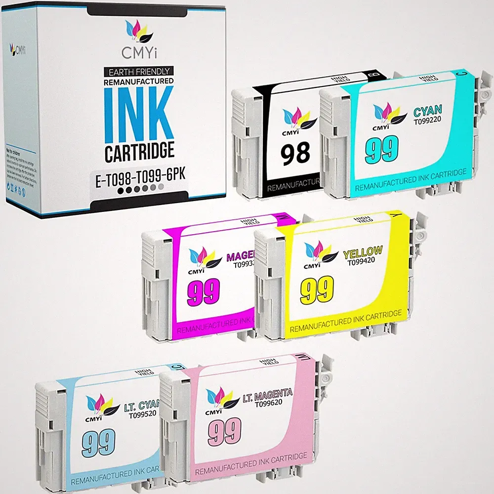 98 CMYi T098 BK Ink Cartridge for Epson 99 T099 Artisan 700 710 725 730 800 810