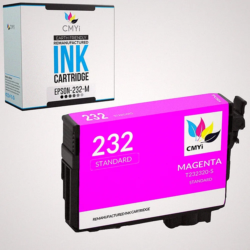 CMYi 1-Pack Compatible T232 Magenta Ink Cartridge for Epson WorkForce WF-2950