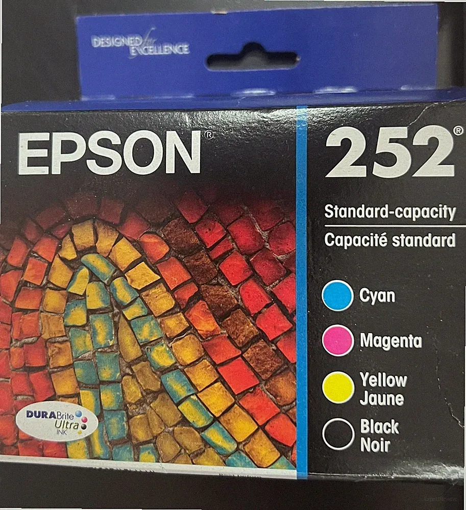 Epson 252 Cyan/Magenta/Yellow Ink Cartridges Expires 2028 0577