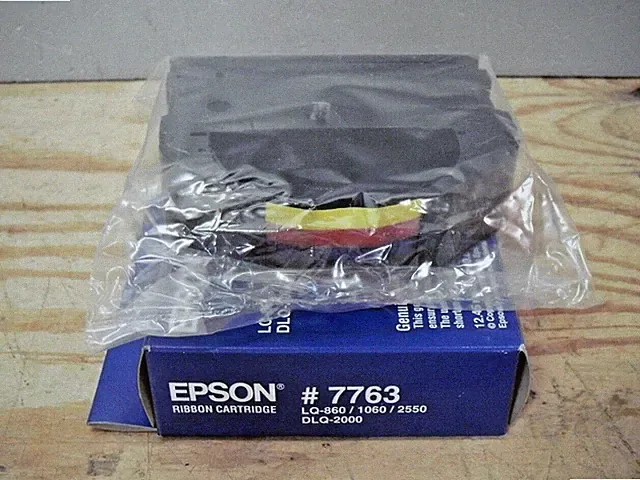 Epson 7763 Original Factory Sealed Printer Ink 4-Color Ribbon Cartridges