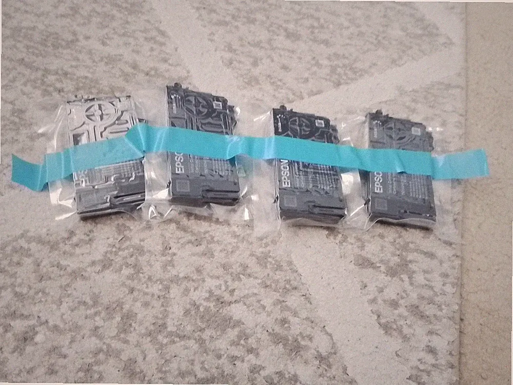 Epson 822 Ink Cartridge CMYK Set of 4 INITIAL NEW OEM Sealed 822i WF 3823 4820