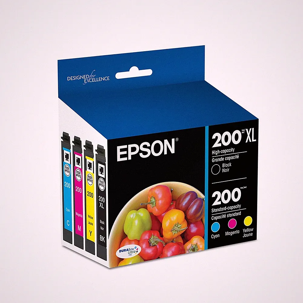 Epson Inkjet Printer Ink Multi Pack Black Color Combo Genuine Cartridges 80ml