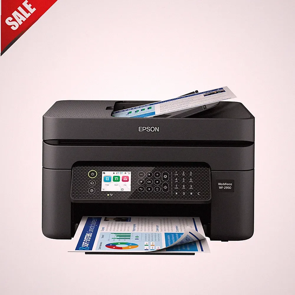 Epson WorkForce WF-2950 All-in-One Wireless Color Printer with Scanner, Copier