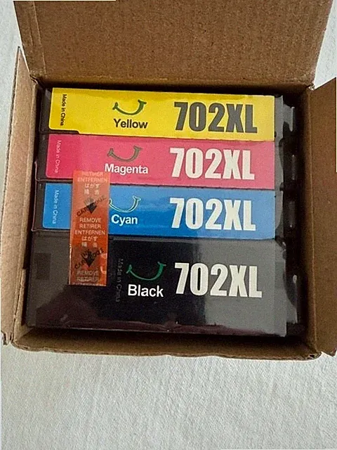 Ezink 702XL Ink Cartridges for Epson Workforce Printer New Unopened in Box