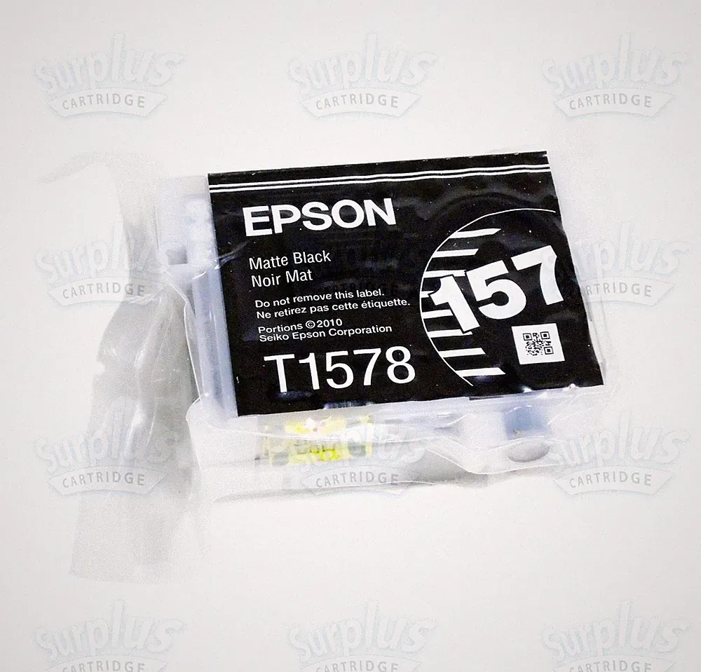 Genuine Epson 157 Matte Black Ultrachrome K3 Ink T157 T1578 Stylus Photo R3000