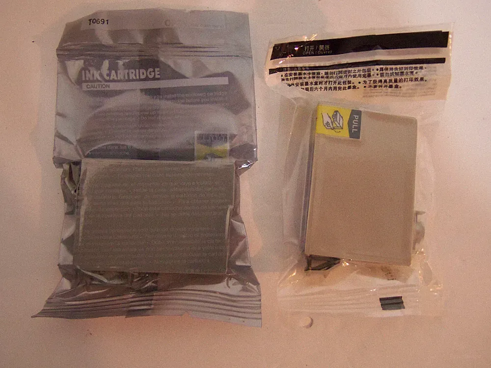 Lot of 2 NEW BLACK EPSON 69 T0691 T0692 T0693 T0694 Ink Toner Printer Cartridges