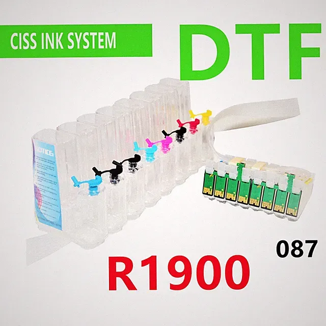 Refillable Empty Cis ciss ink system for Stylus R1900 Printer DTF Printing