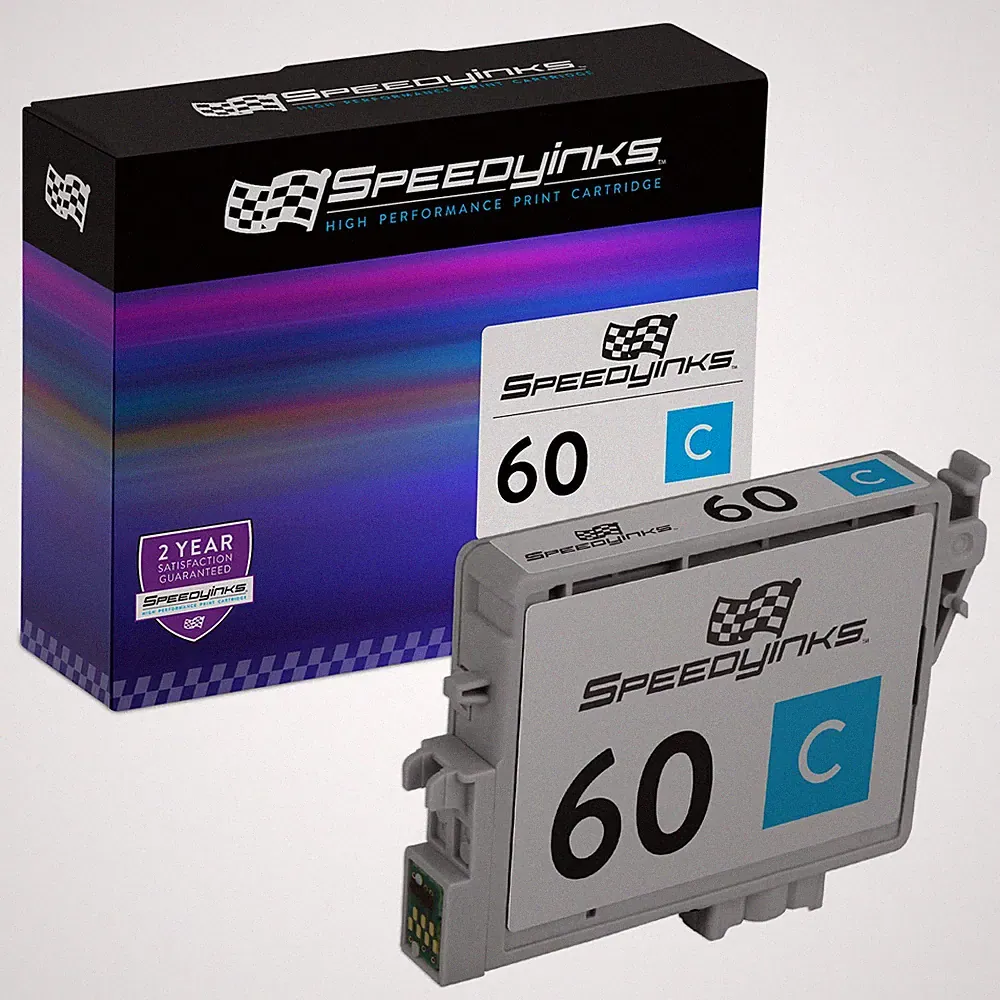 Reman Replacement for Epson T060220 (T0602) Cyan Pigment Based Ink Cartridge