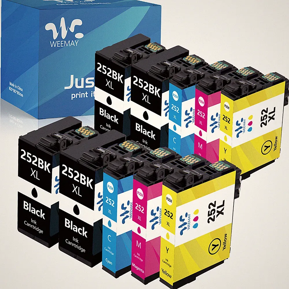 T252XL 252XL Ink Cartridge for Epson WorkForce WF-3620 WF-3640 WF-7110 printer